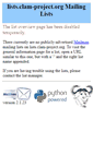 Mobile Screenshot of lists.clam-project.org